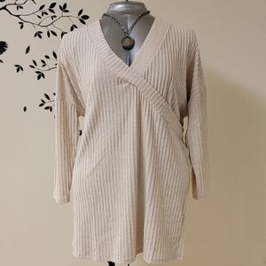 Asos design curve soft long sleeve wrap dress